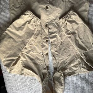 Rain Tan/Beige Button-Up Jacket
